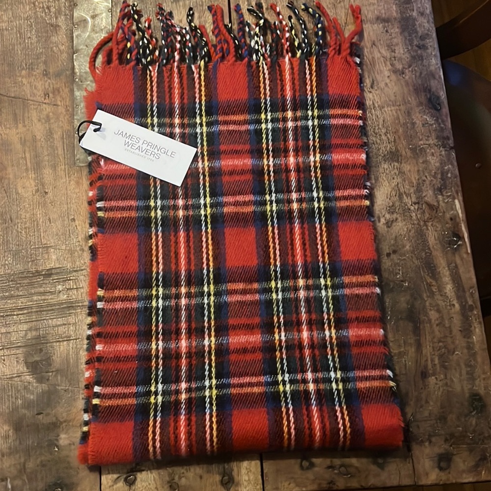 Plaid scarf brand new with tags